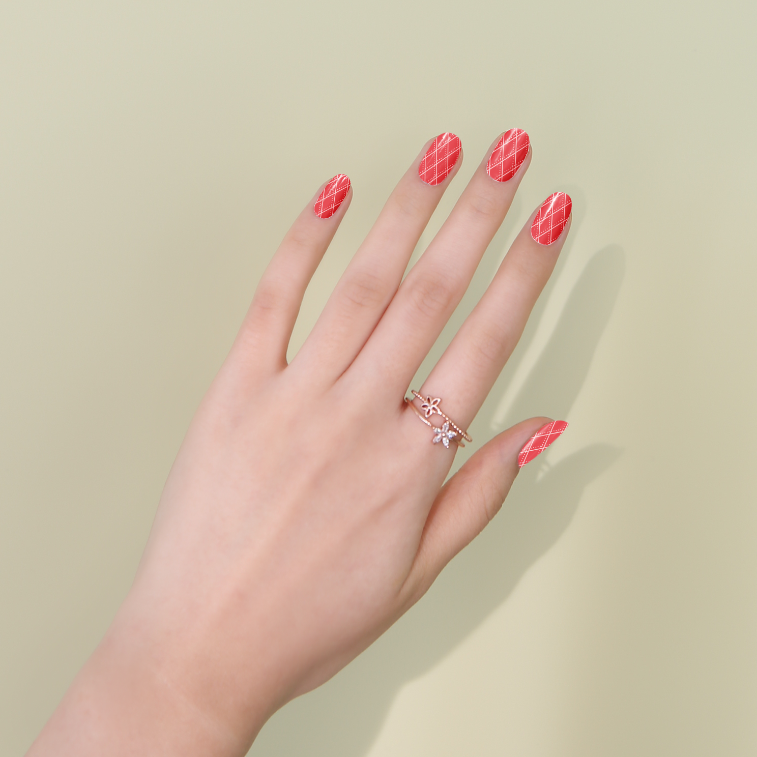 Pattern #45 — Red Argyle